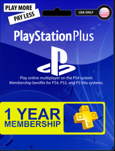 psn card membership plus 12 months